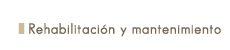 Rehabilitación, reformas y mantenimiento